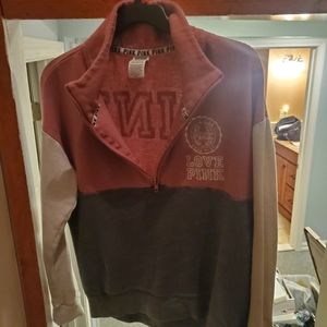 💗NWOT PINK HALF ZIPPERED SWEATSHIRT 💗